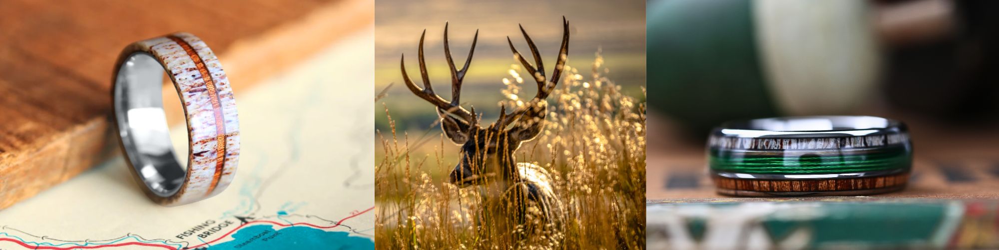 The Outdoorsman Collection - Men's Wooden Wedding Bands
