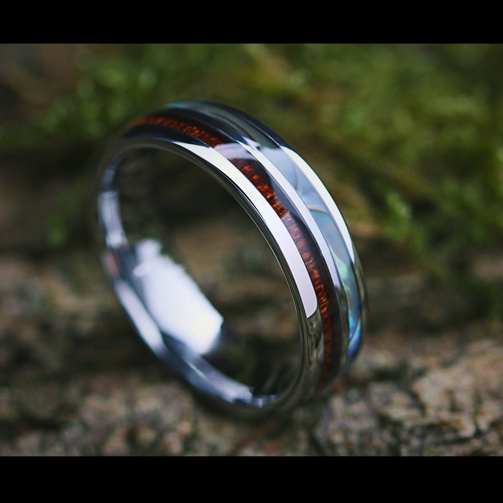 OCEAN WOOD - HALF ABALONE & HALF KOA WOOD (6MM)