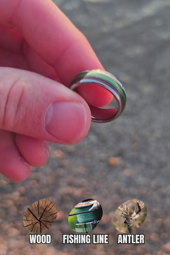 The Fishing Line Ring (Green)