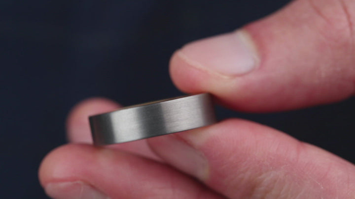 Mens Wooden Wedding Band With a Wood Interior