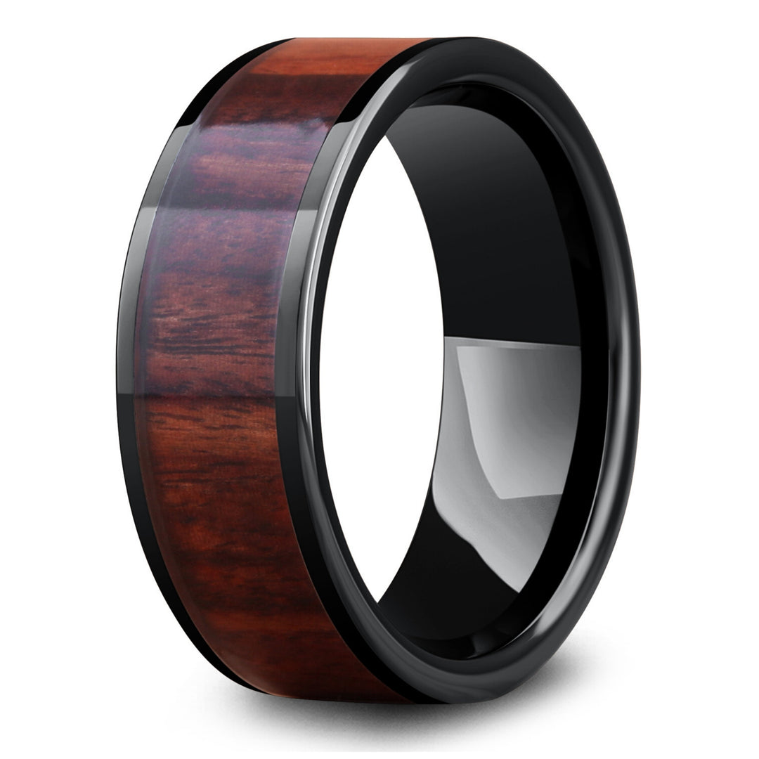 Muskoka - Men's Wooden Wedding Ring Black