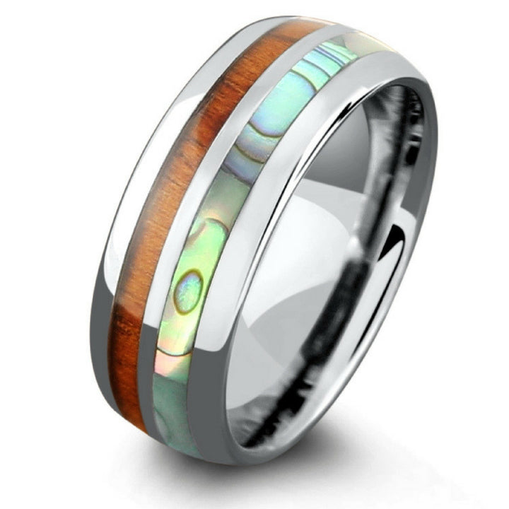 Ocean Wood - Half Abalone & Half Koa Wood (8mm)