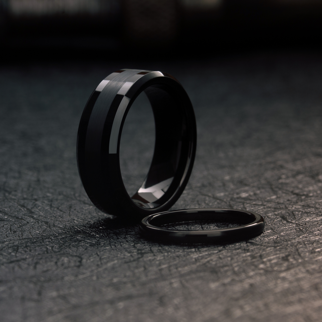 Matching His and Her Wedding Band Set