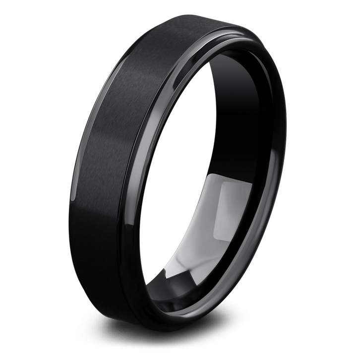 Men's Black Titanium Wedding Band