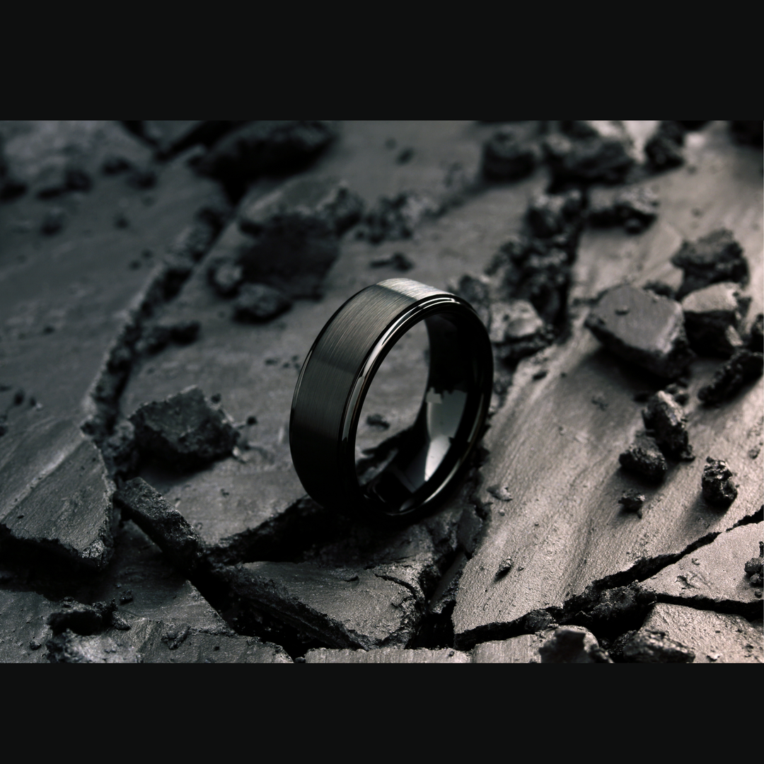 Men's Black Wedding Band