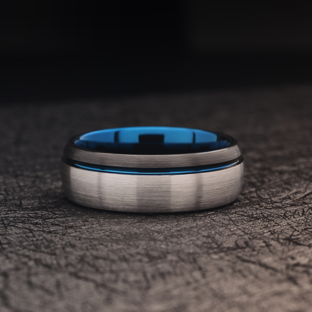 Men's Modern Wedding Band | Engravable Men's Wedding Rings