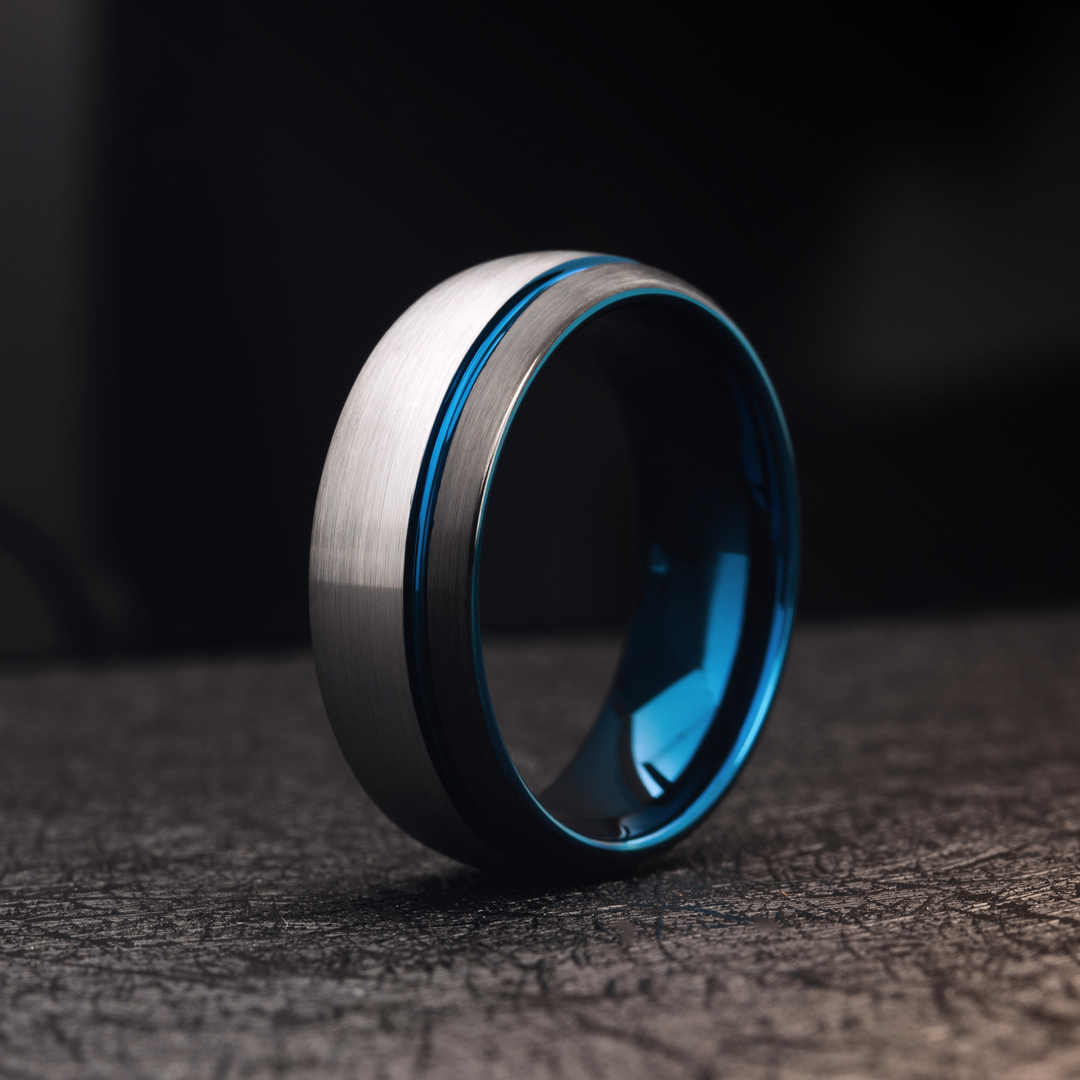 Men's Modern Wedding Band | Engravable Men's Wedding Rings