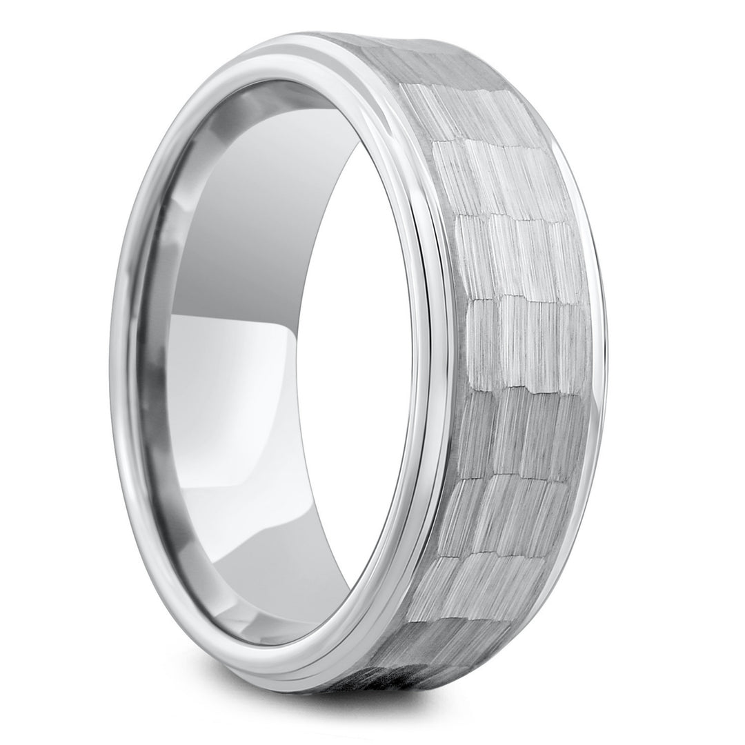 Men's Hammered Wedding Ring