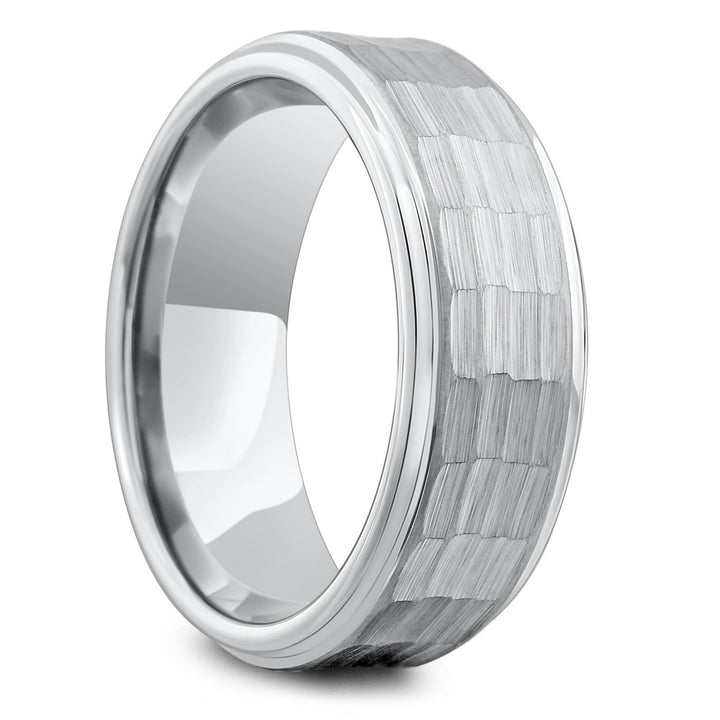 Men's Hammered Wedding Ring