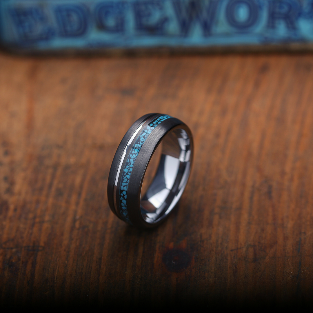 Men's Turquoise Wedding Band