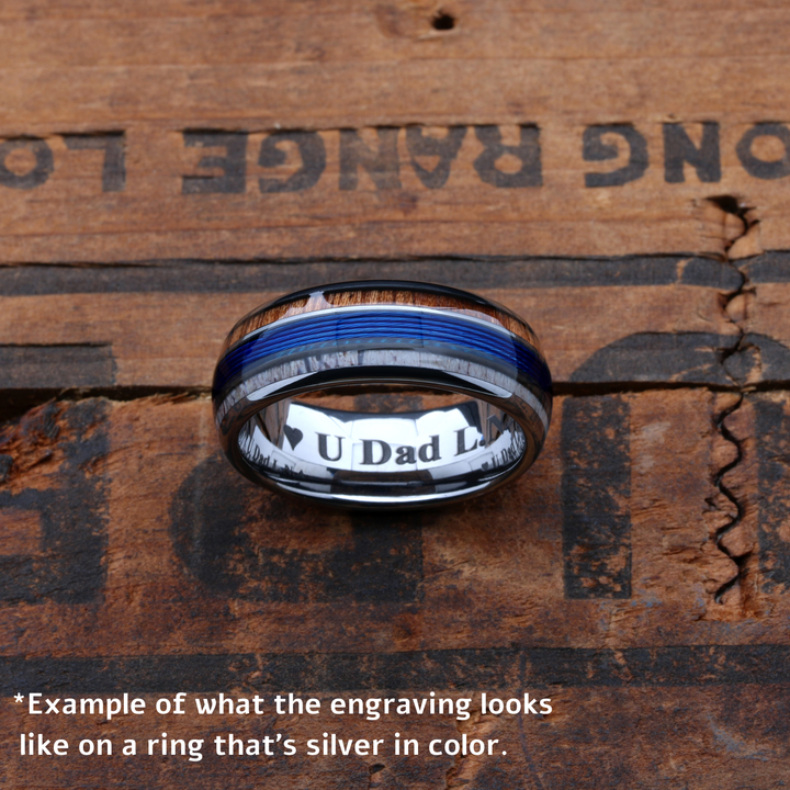 Men's Wedding Band Engraving Example