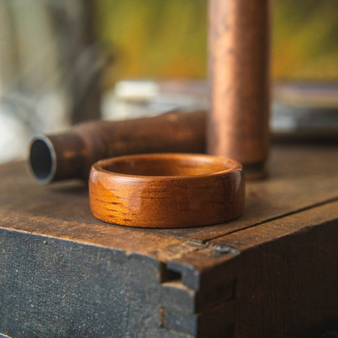 Men's Bentwood Wedding Rings - Handcrafted 