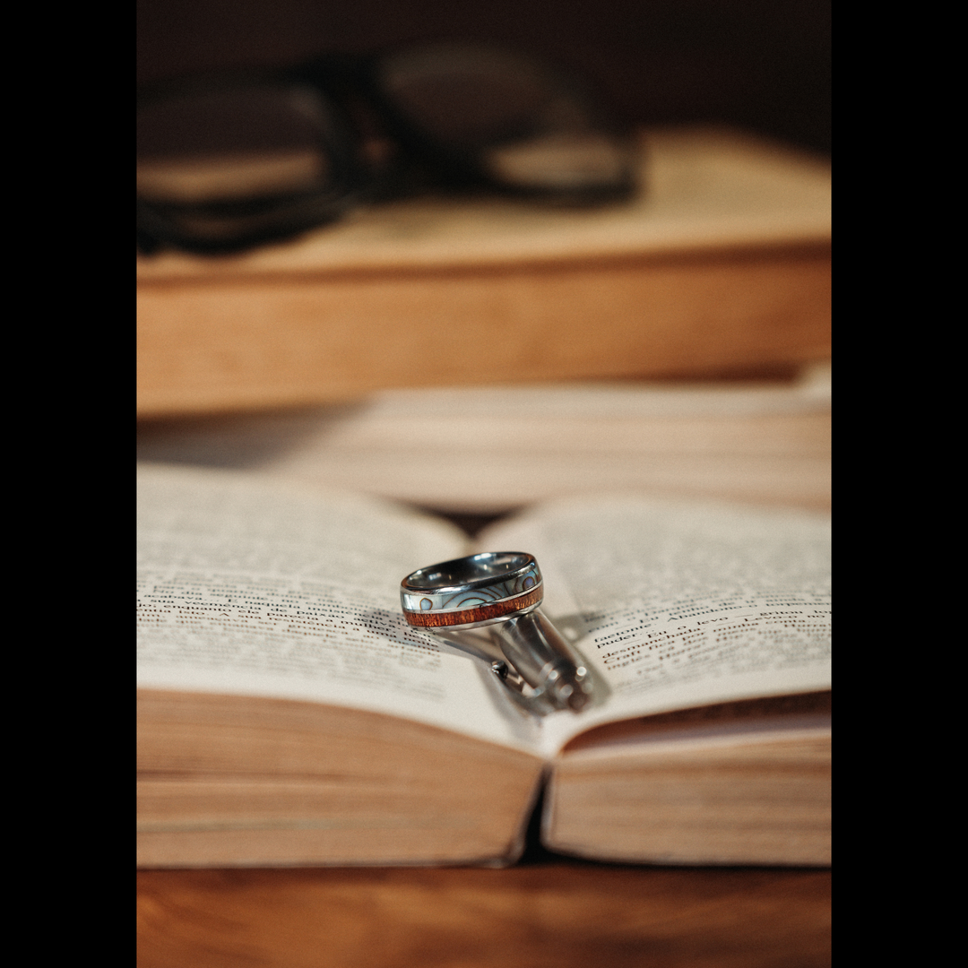 Ocean Wood - Half Abalone & Half Koa Wood (8mm)