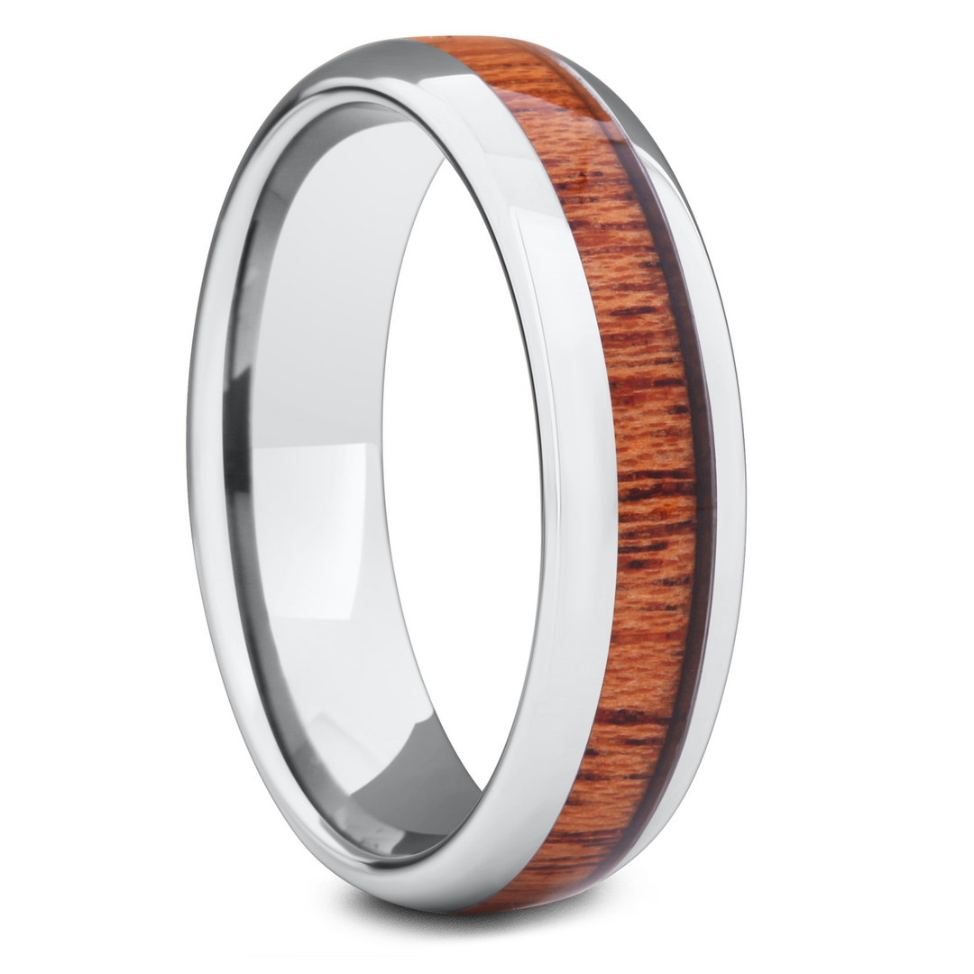 The Classic - Men's Original Wood Wedding Ring  (6mm Width) - Men's Wedding Rings 