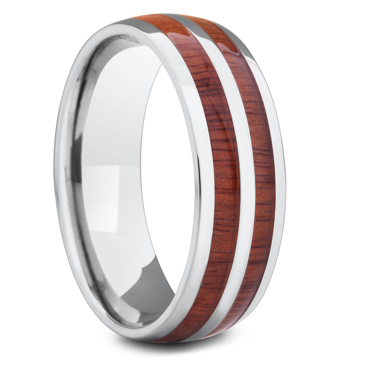 Men's Titanium Wood Wedding Ring