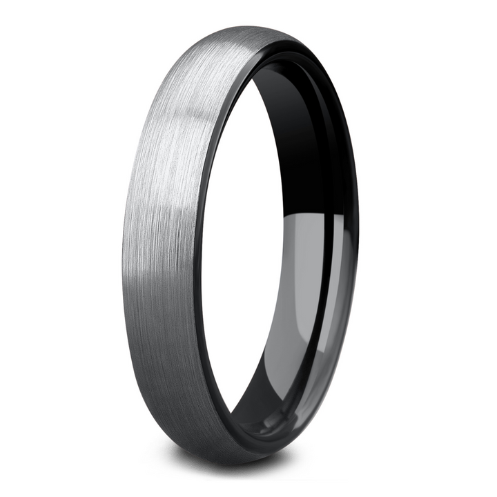 Women's Tungsten Wedding Band With Modern Design