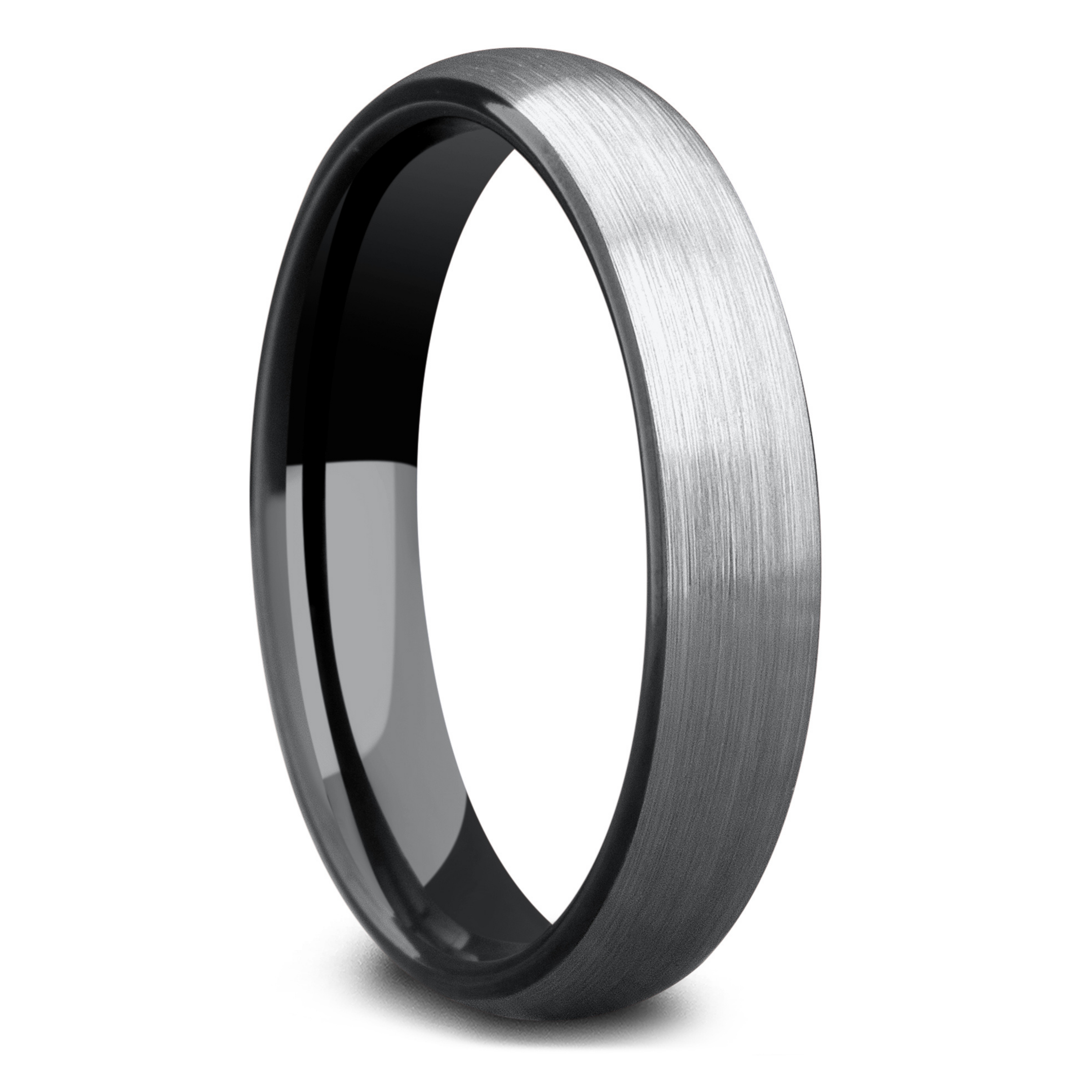 Dark silver shop wedding band