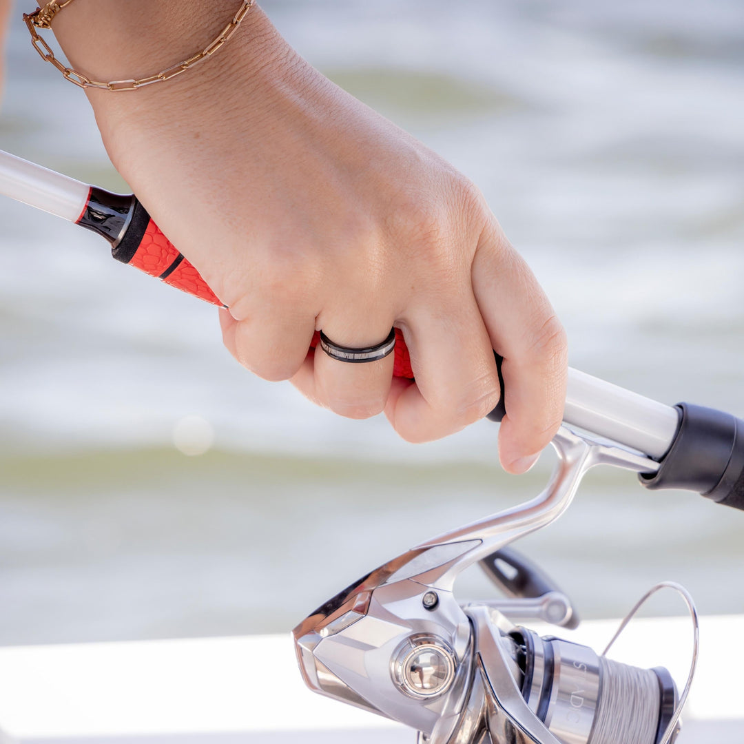Women's Deer Antler Ring - The Boone | Women's Black Deer Antler Ring 2