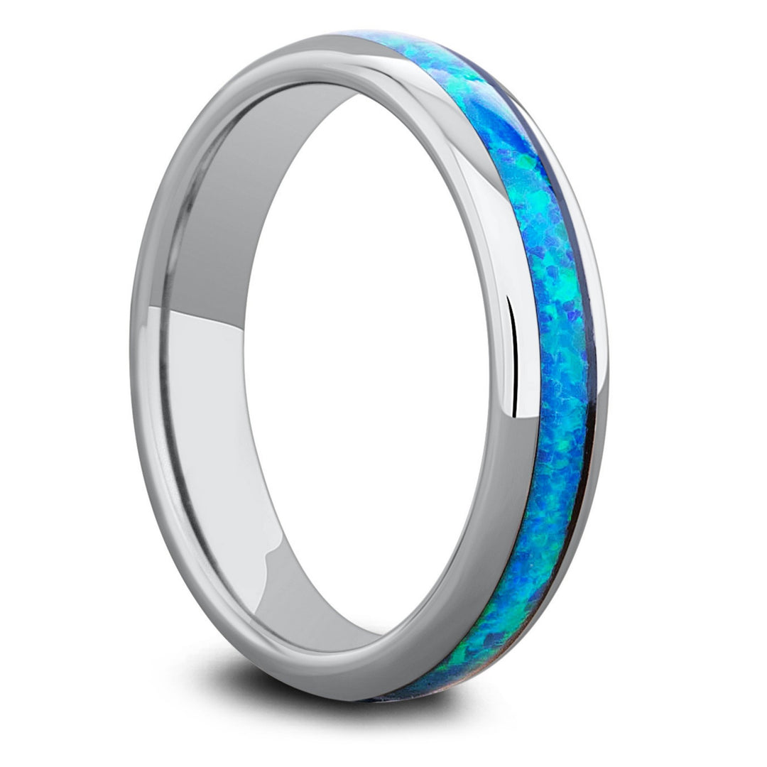 Womens Opal Wedding Band