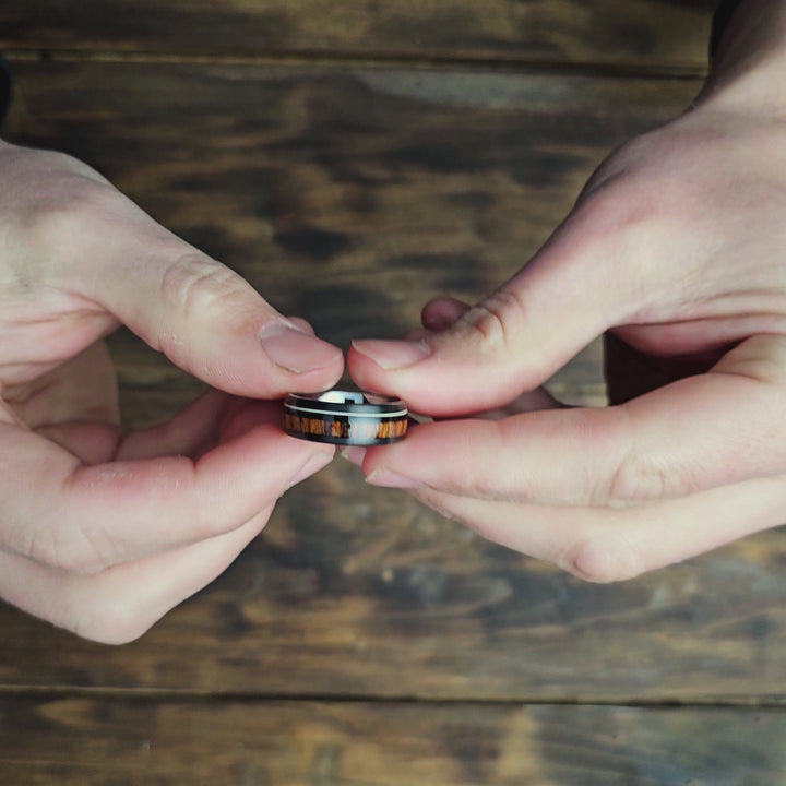 Guitar String Wedding Band - Men's Guitar String Wedding Band