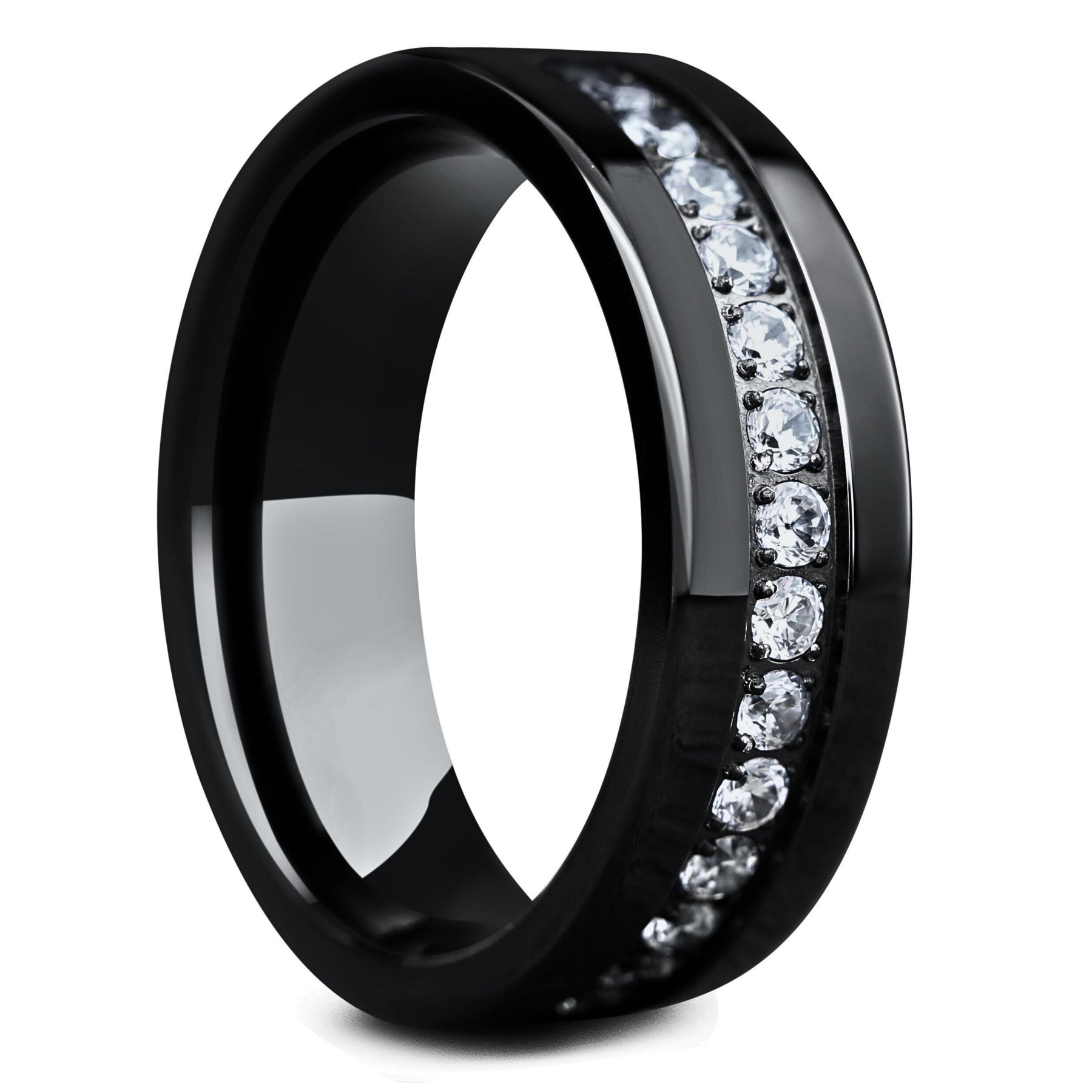 Black titanium wedding bands with diamonds 60 photos - Astyledwedding.com Black titanium wedding bands with diamonds 60 photos - Astyledwedding.com