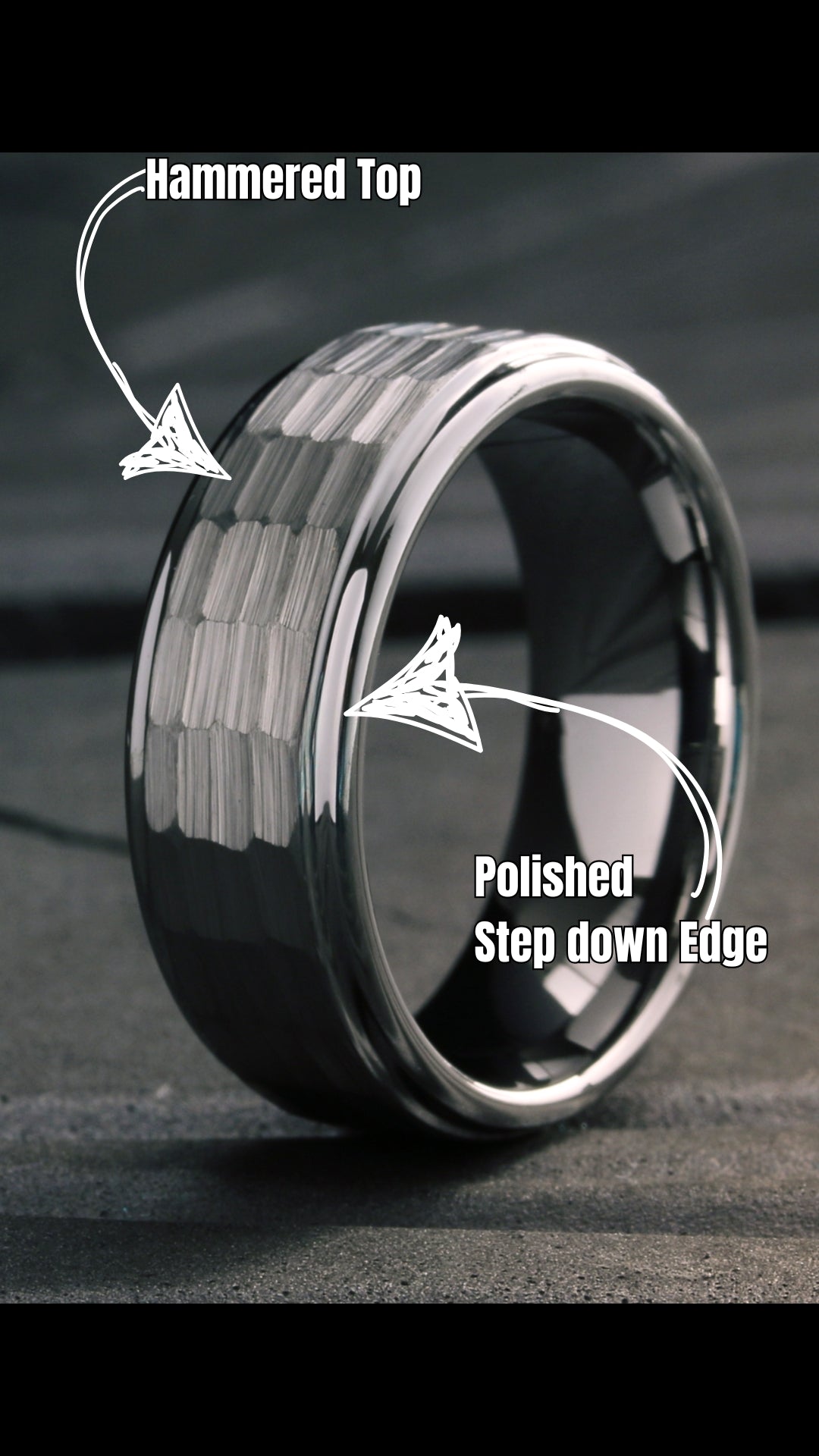The Hammered Wedding Ring