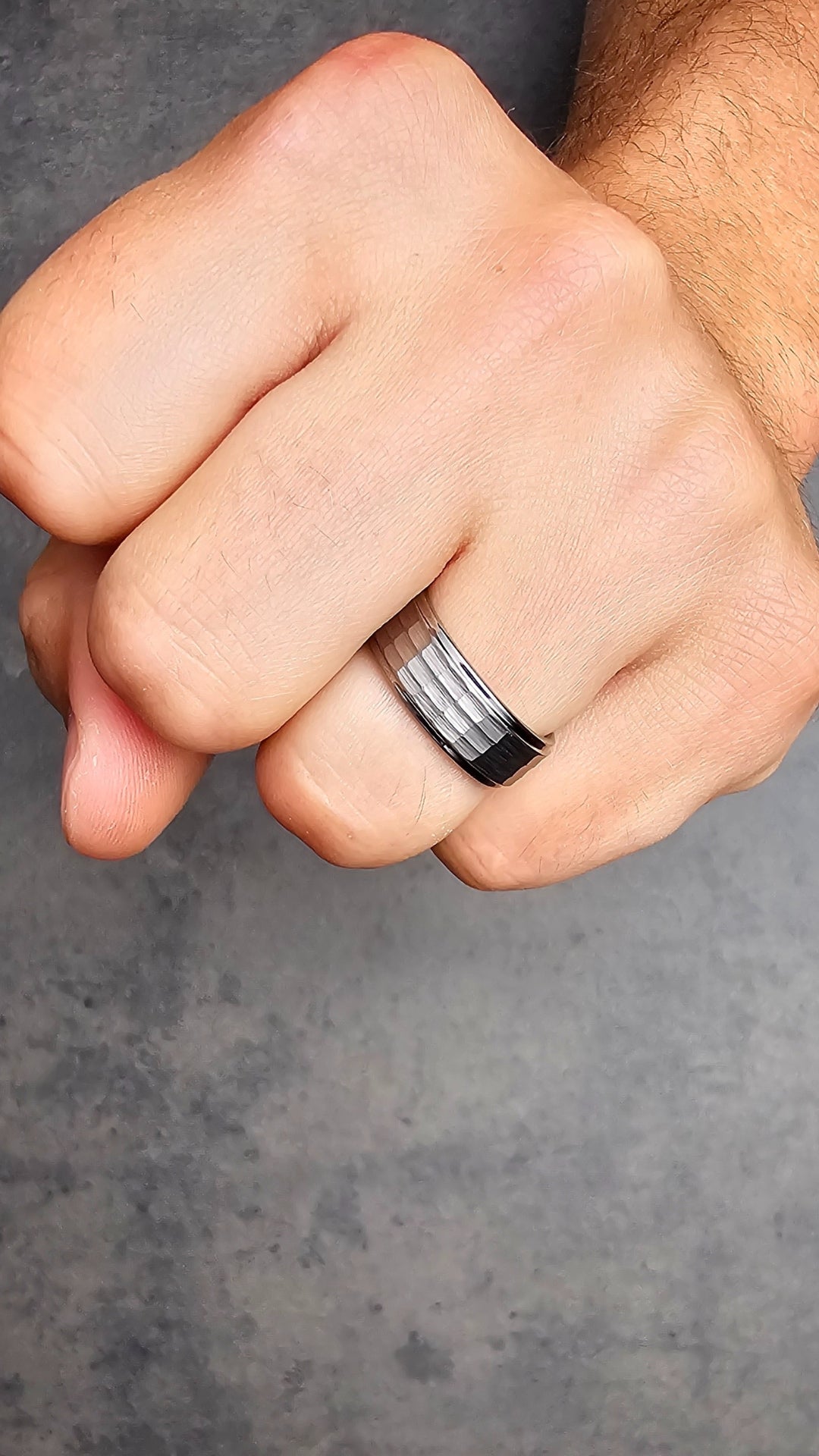The Hammered Wedding Ring