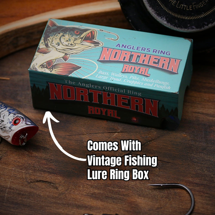 Vintage Fishing Lure Ring Box