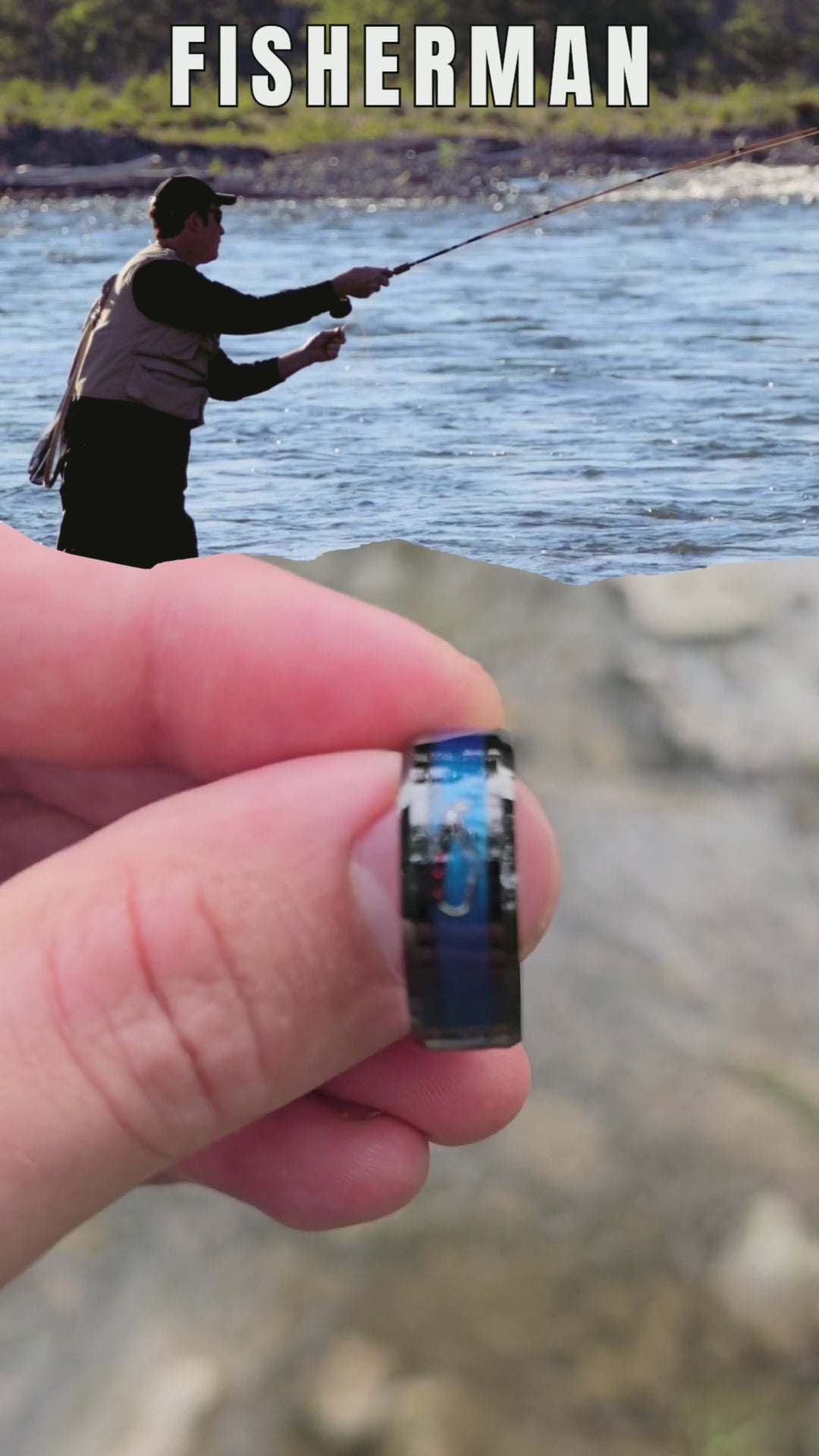 The Fly Fishing Ring - Men's Fly Fishing Line Wedding Band – Northern ...