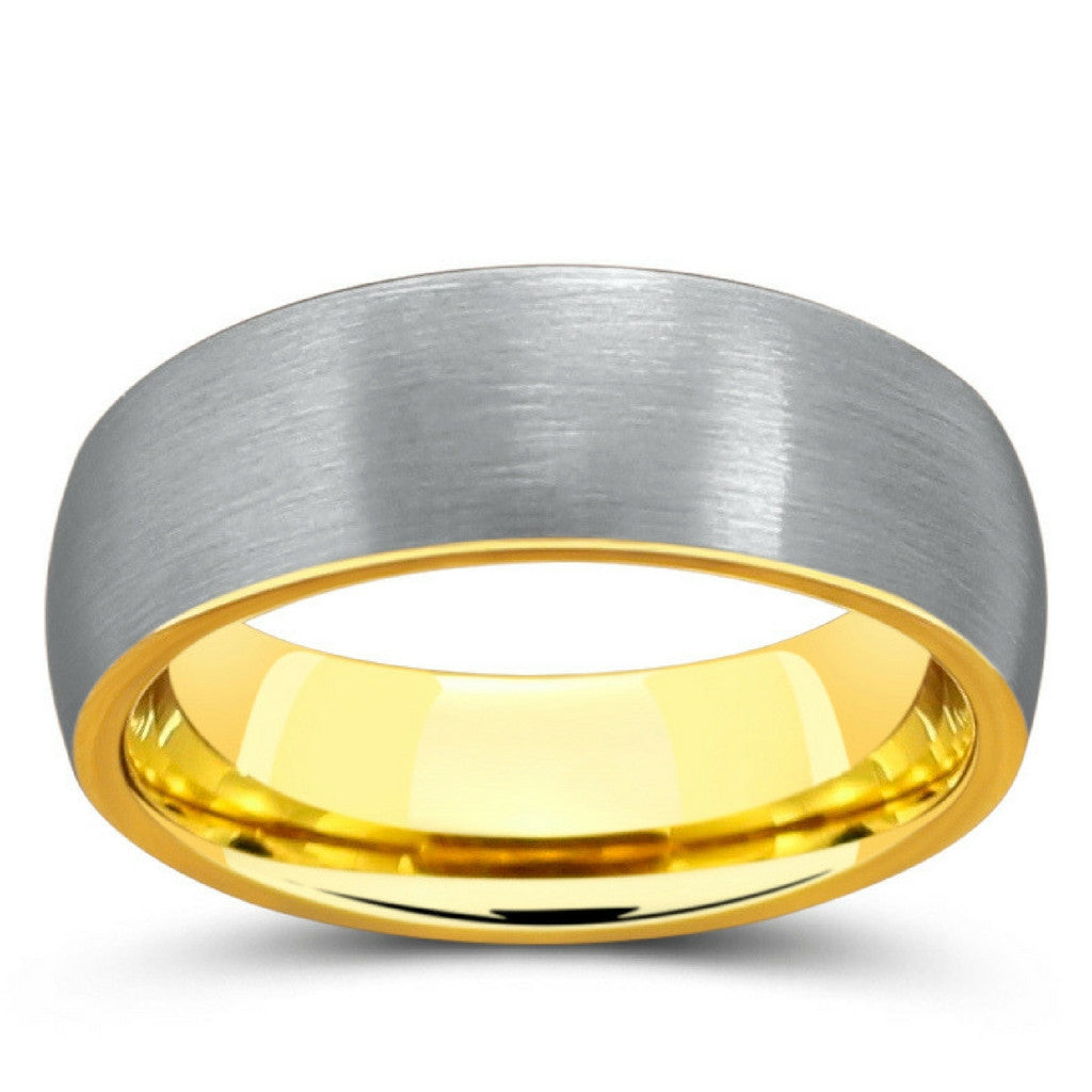 Modern Silver Class | Brushed Tungsten Carbide Ring | efarmers.ng