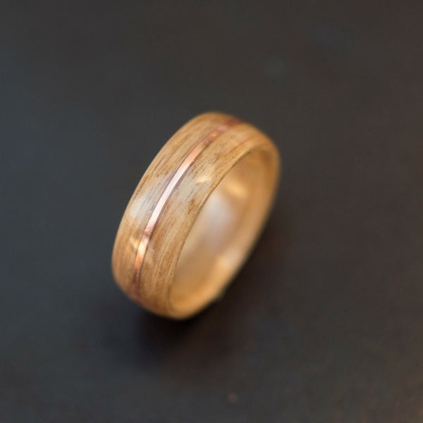 Oak wood ring top
