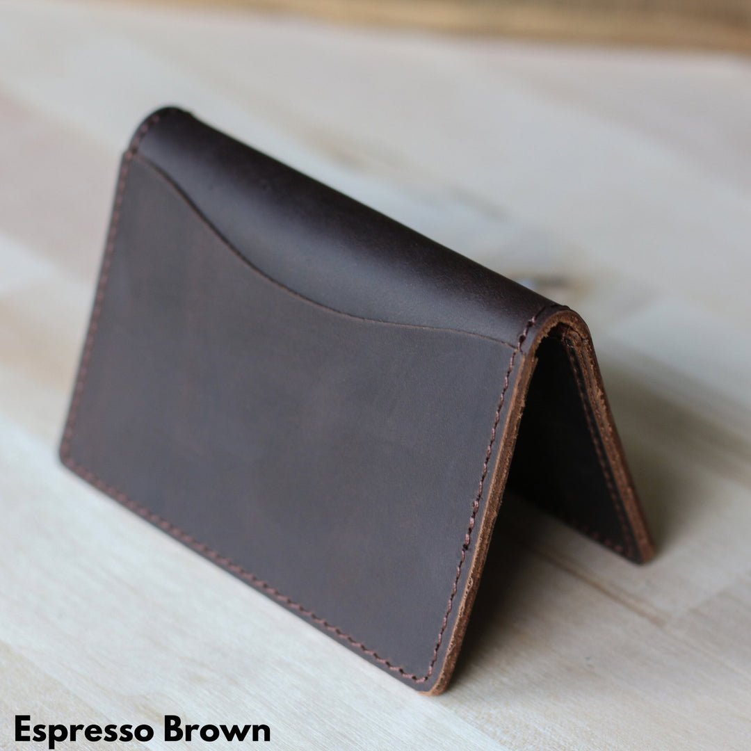 Men's Leather Wallet - Add a personalized Message 