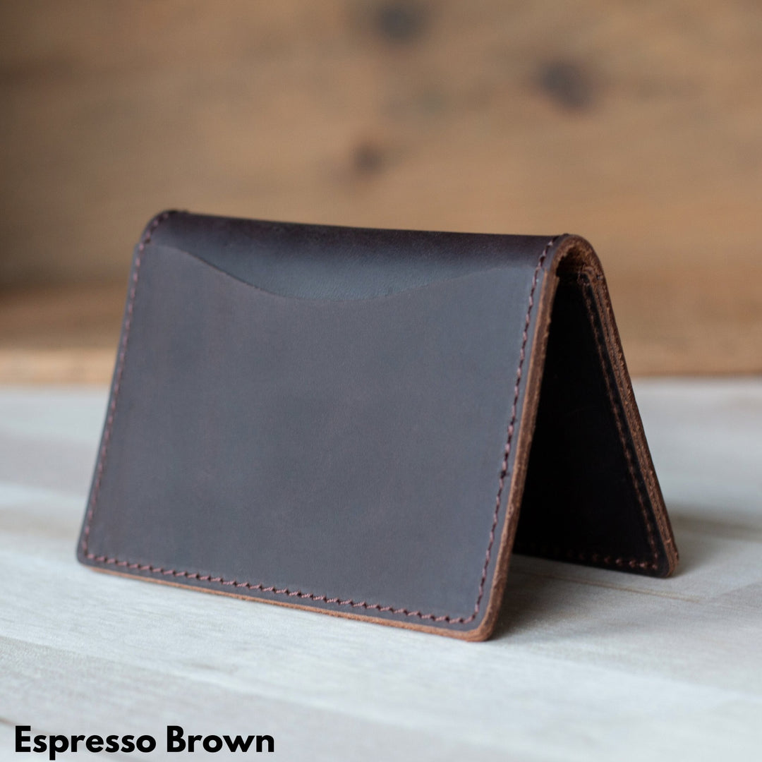 Espresso Brown Men's Wallet - Add a Personalized Message 