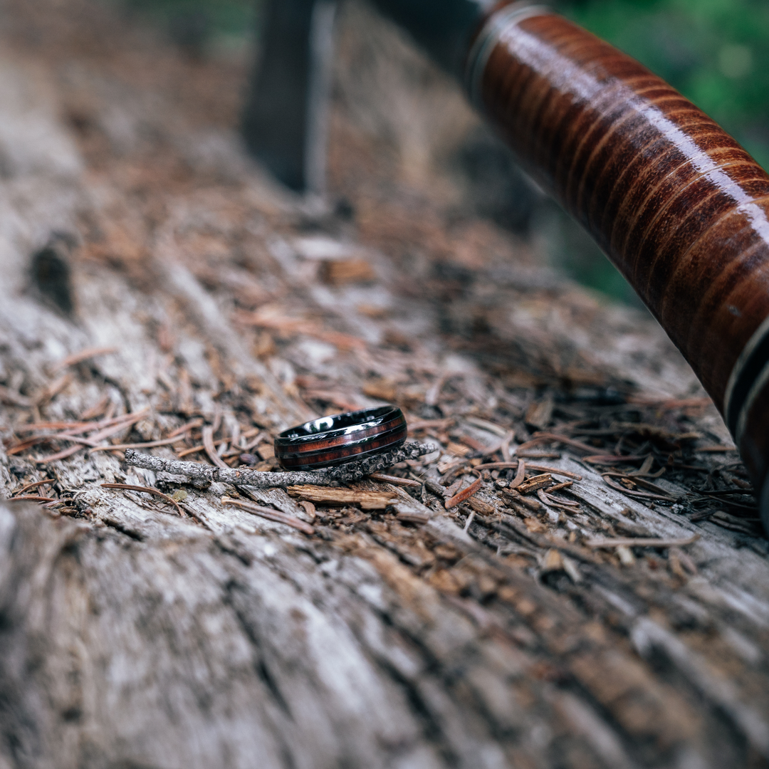 Barrel Ring Men's Wooden Barrel Ring (6mm Width) | The Whiskey Barrel Ring ...
