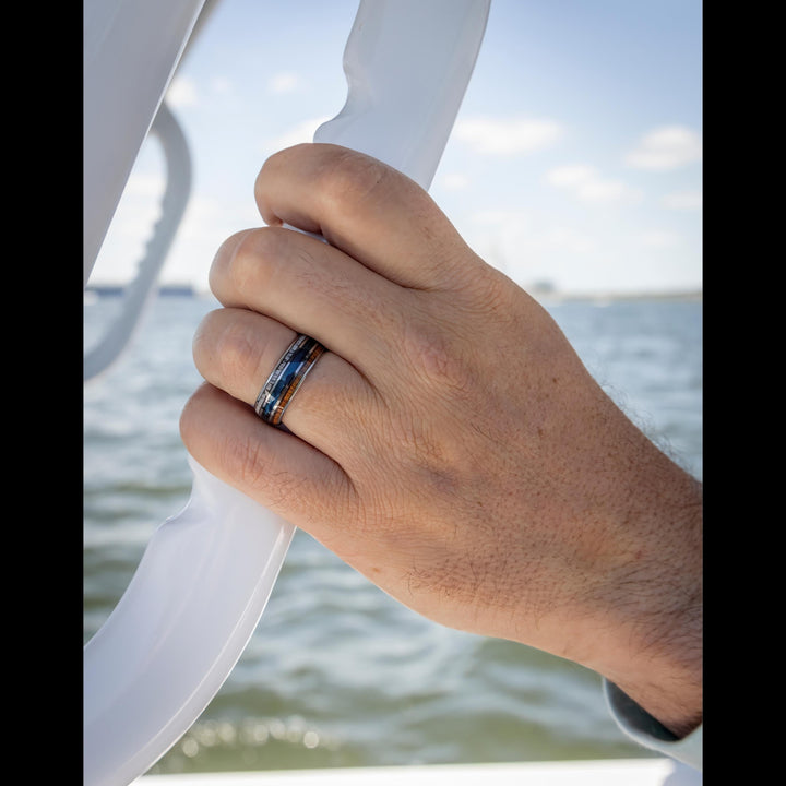 The Fishing Line Ring Men's Fishing Line Wedding Band Northern