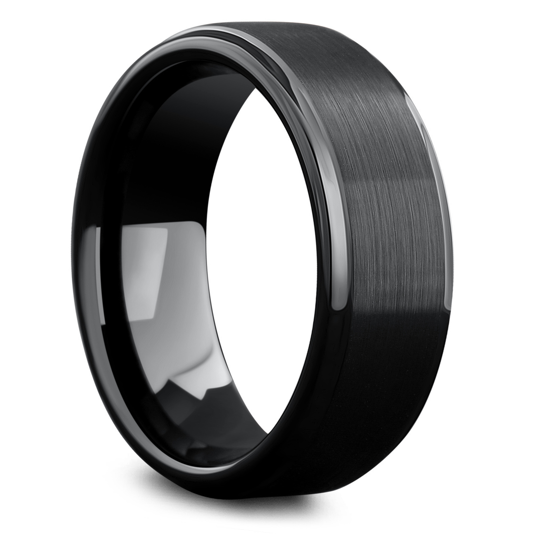 Men's Nitro Black Titanium Wedding Ring