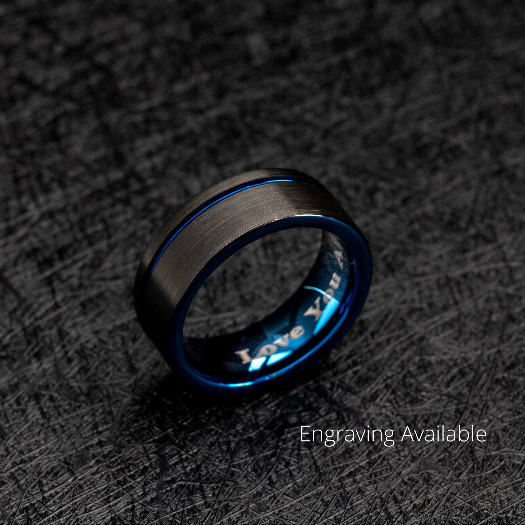 Men's wedding sales bands blue