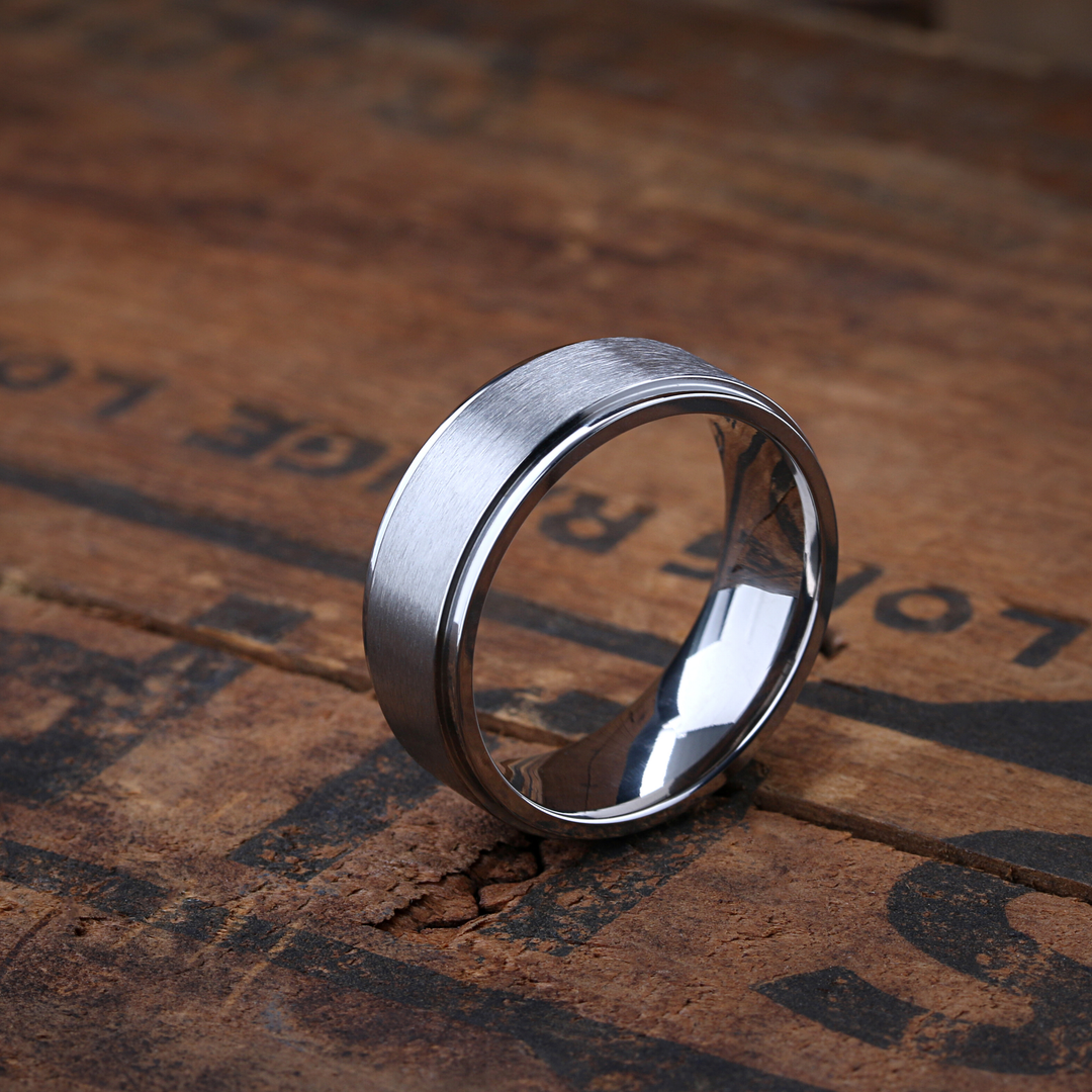 8mm titanium mens wedding band online