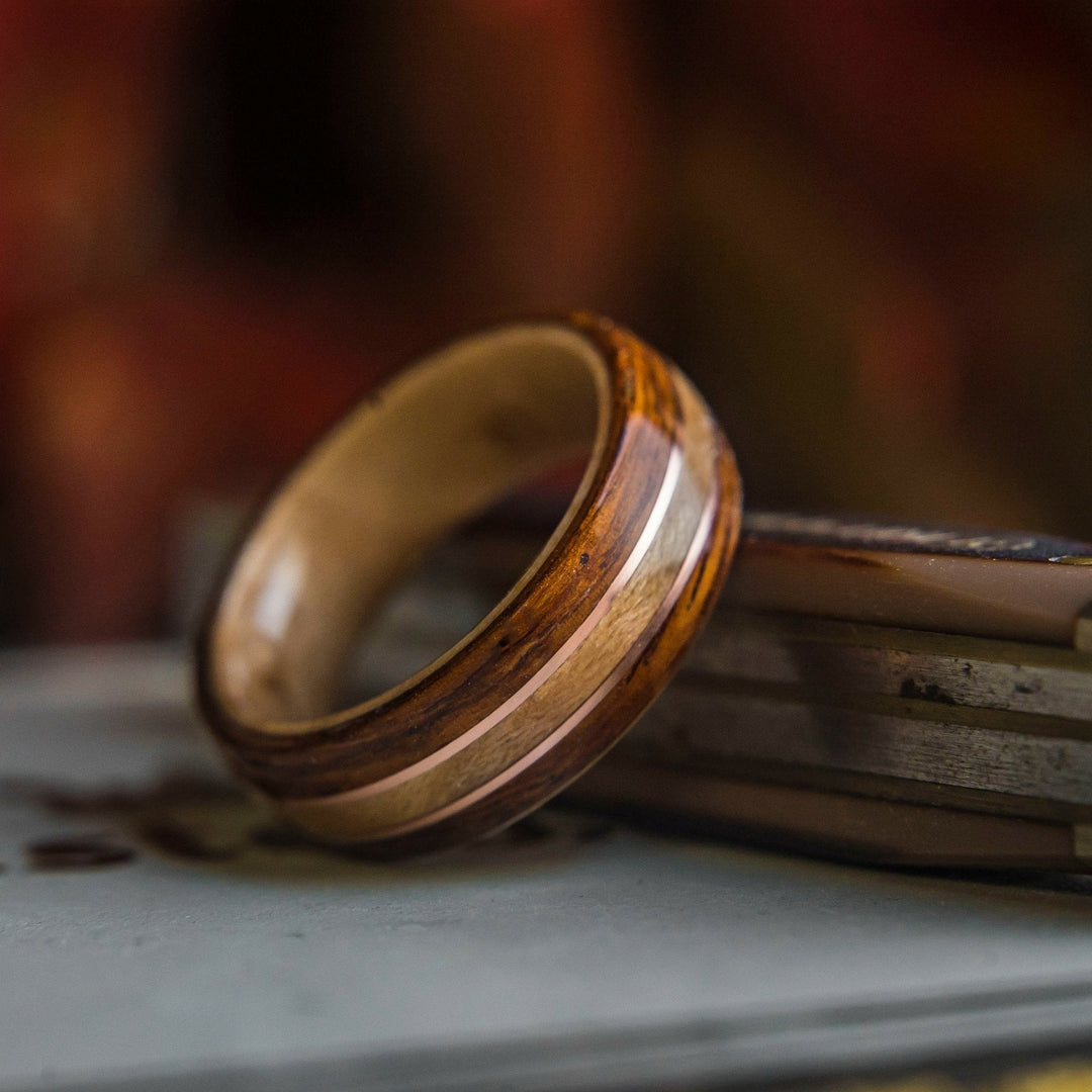 Unique Mens Bentwood Wedding Rings