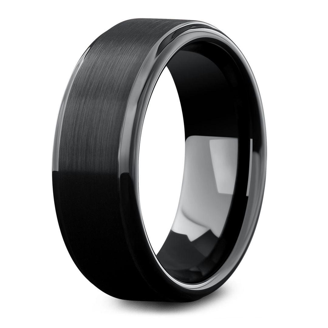 Men's Nitro Black Titanium Wedding Ring