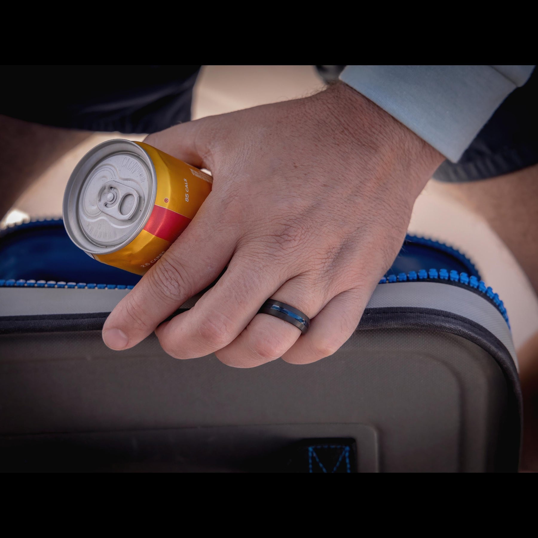 St. Clair Fishing Line Ring Men's Fishing Line Wedding Ring