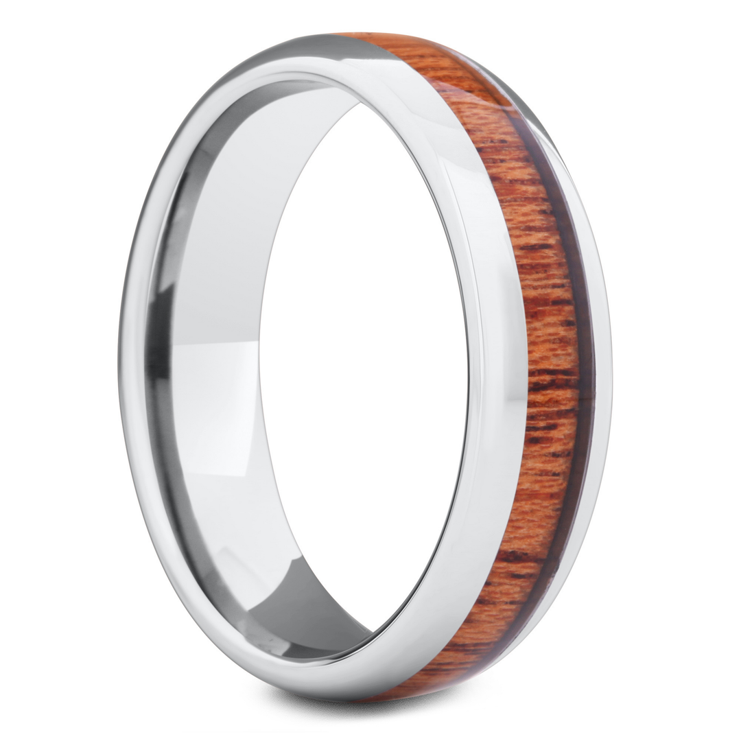 The Classic - Men's Original Wood Wedding Ring  (6mm Width) - Men's Wedding Rings 